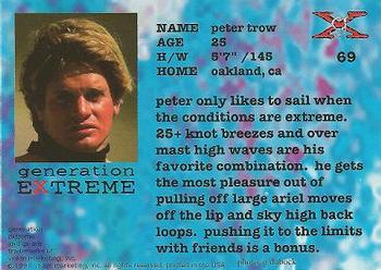 1994 Vision Generation Extreme #69 Peter Trow Back